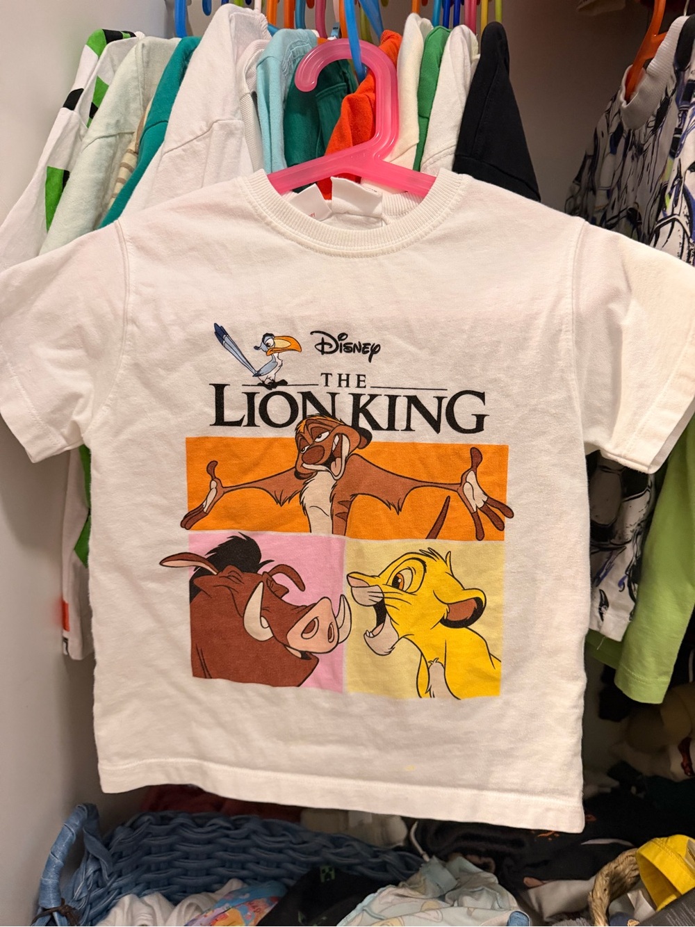 ZARA KIDS BOYS 4 years Disney The Lion King Kids White Graphic Tee